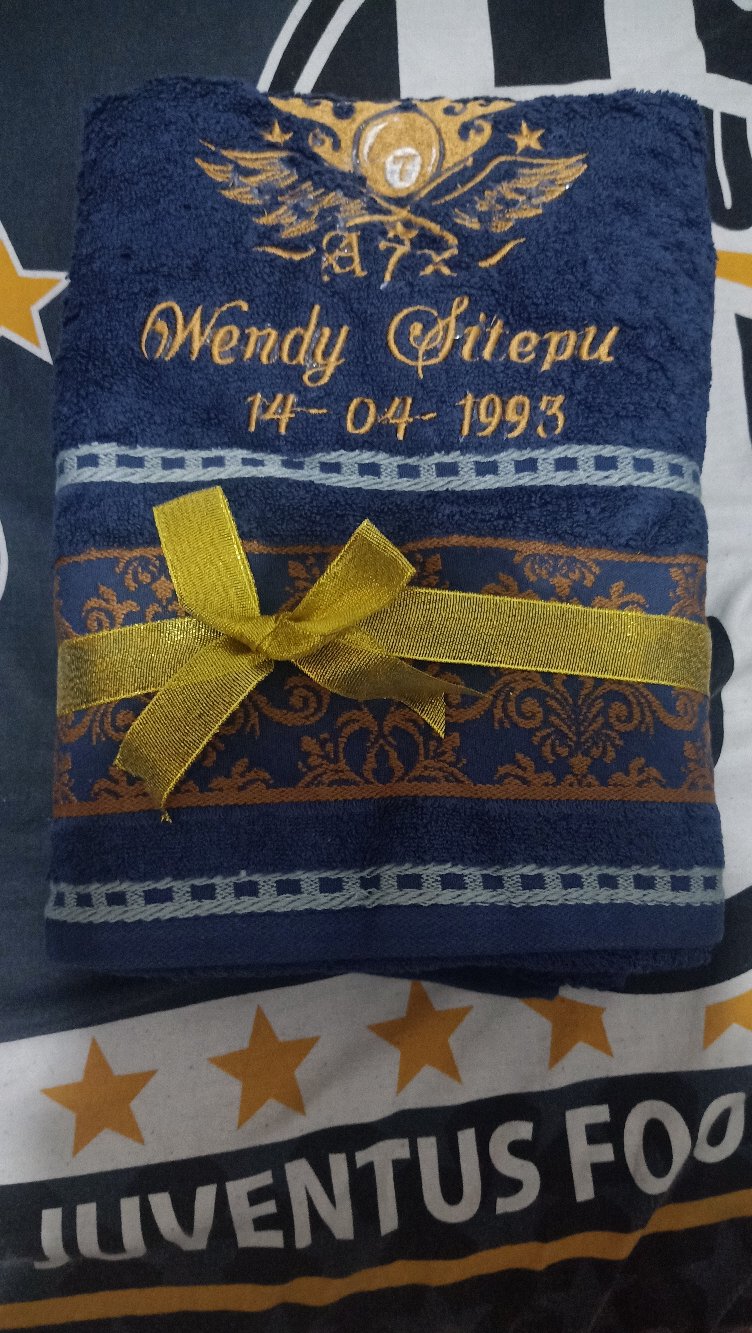 Handuk Terrypalmer Bordir Nama Per Pcs / 1 Handuk