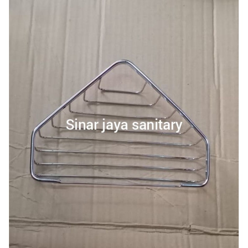 Rak sabun sudut stainless / Tempat sabun sudut stainless 304