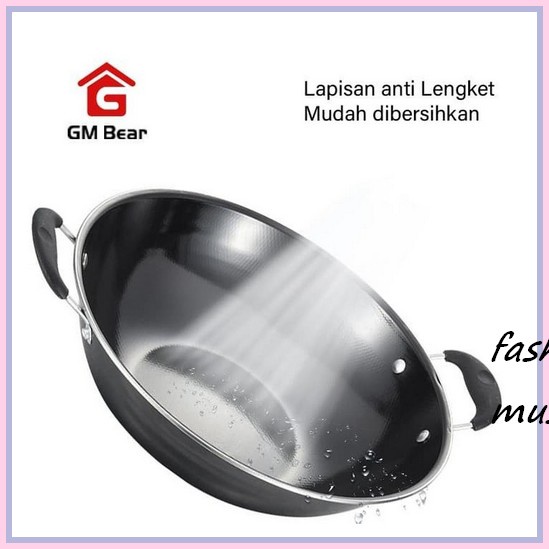 Wajan Panci Teflon Penggorengan Anti Lengket Tanpa Minyak Tempat Crepes Kulit Lumpia Dadar Gulung Gm