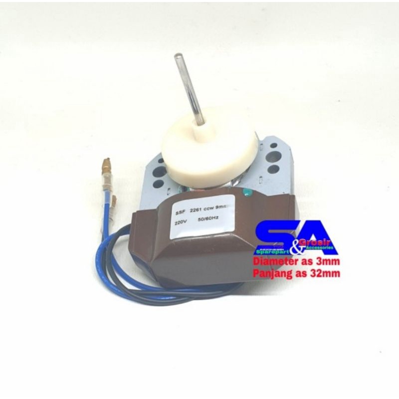 Fan Motor Kulkas 2261 Model Sharp/Dinamo Fan Blower Showcase/Sokes