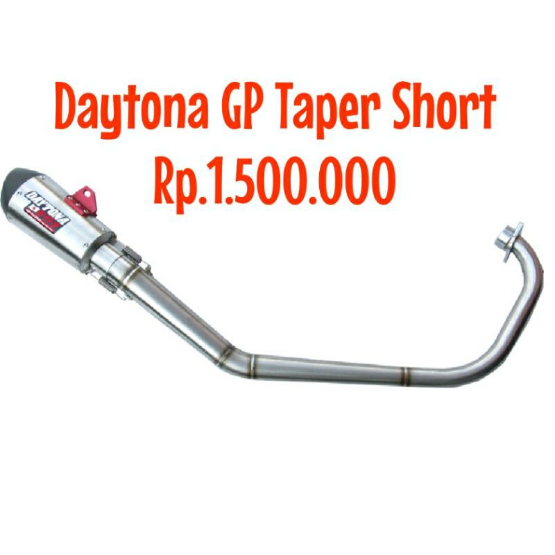 Knalpot Daytona GP Taper Short Satria Fu Fi (Injeksi)