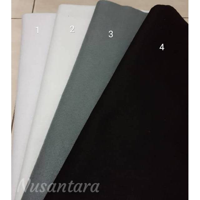 Kain Flanel / kain felt 1 meter MONOCHROME series, kain sumbu hidroponik warna warni