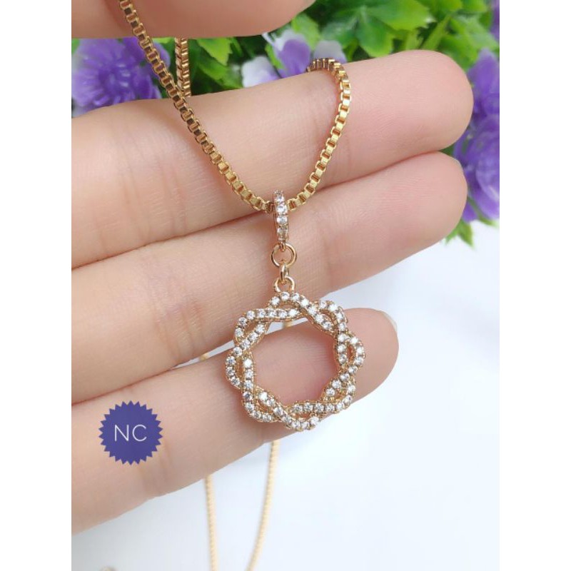 [xuping] kalung xuping asli berlian emas mewah 221120