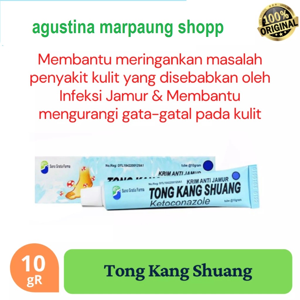 TONG KANG SHUANG 10 GRAM (SALEP GATAL KARENA JAMUR, PANU, KADAS DAN EKSIM) SALEP UNTUK KESEHATAN KULIT