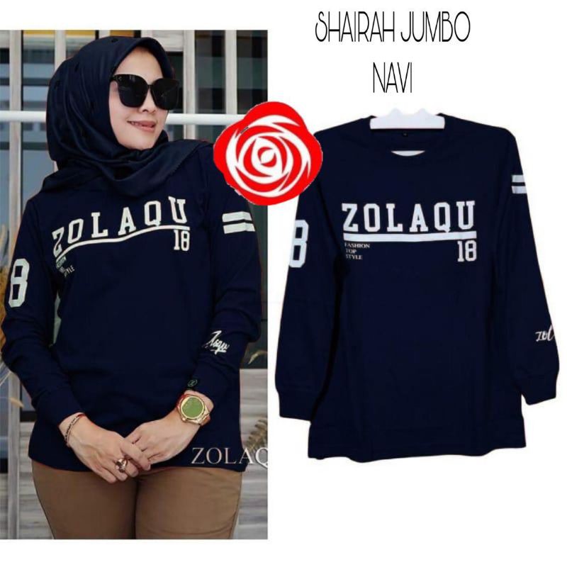 BLOUSE ATASAN ZOLAQU 3UKURAN L/XL/XXL  (GOOD QUALITY)-SHAIRA NAVI