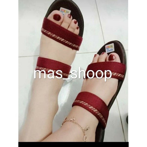 sandal wanita turki ban 2 /sandal wanita turki kekinian ban dua