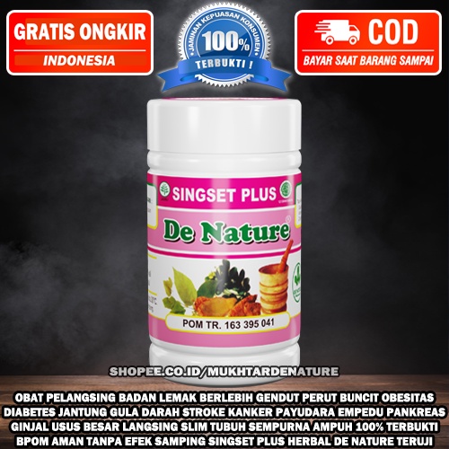 OBAT PELANGSING BADAN LEMAK BERLEBIH GENDUT PERUT BUNCIT OBESITAS DIABETES JANTUNG GULA DARAH STROKE