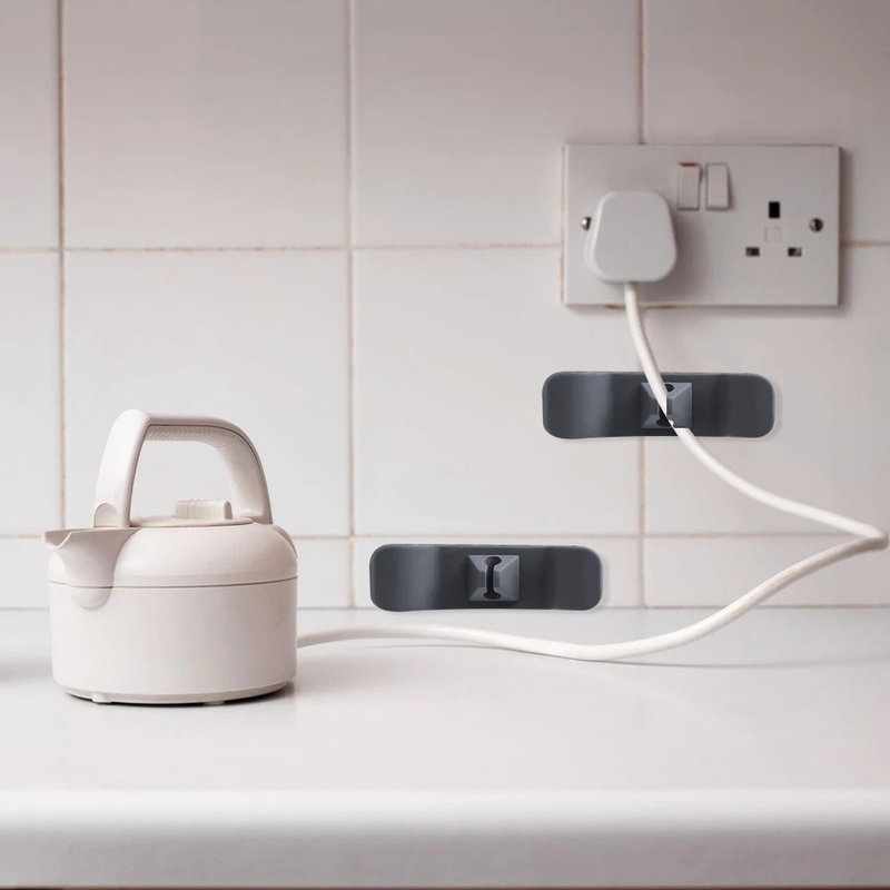 Winder Organizer Kabel Komputer Dengan Perekat Untuk Rumah / Kantor / Mobil / Dapur
