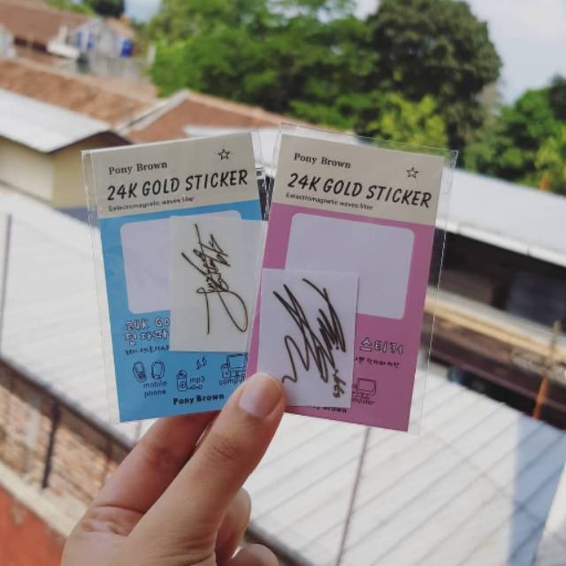 BTS 24k Gold Sticker