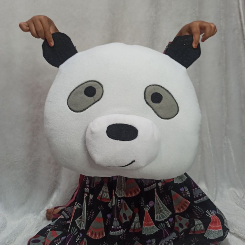 Bantal We Bare Bears Panda Beruang Bear 40cm BONEKA