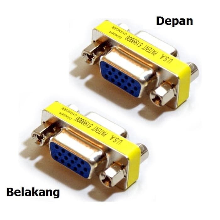 GENDER VGA FEMALE TO FEMALE - Konektor vga cewek ke cewek