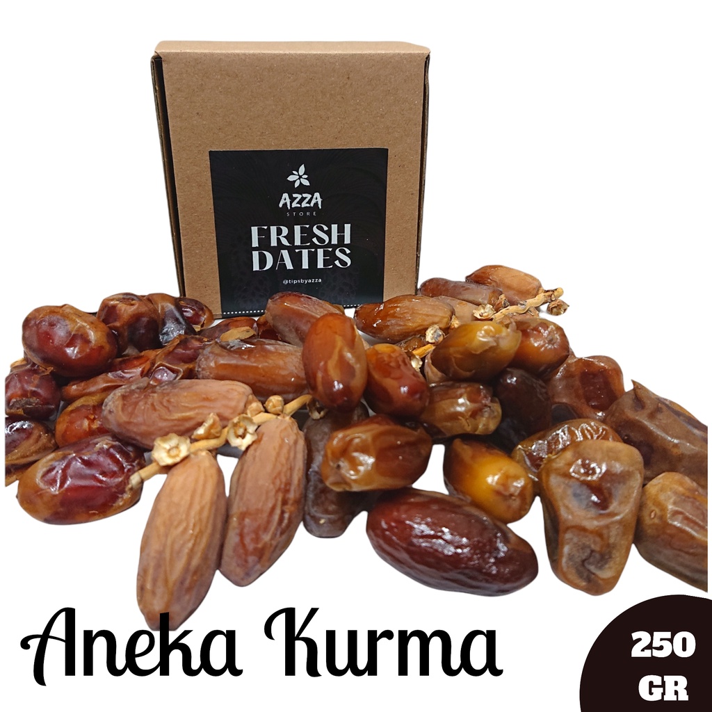 250gr Kurma Sukari Kurma Ajwa Kacang Almond Kurma Tunisia Kacang Arab Kismis Kurma Tunisia Tangkai Kurma Khalas Kacang Pistachio Kurma Tunisia Madu 250 gram