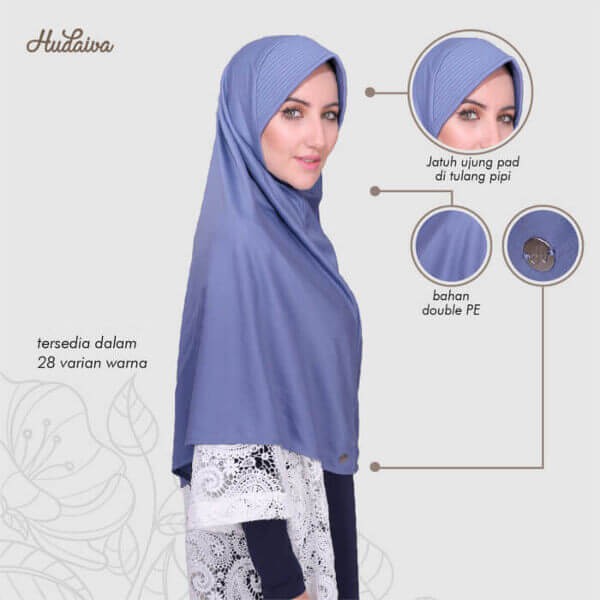 Jilbab Hudaiva Morocco HDVA - HM002 Tosca