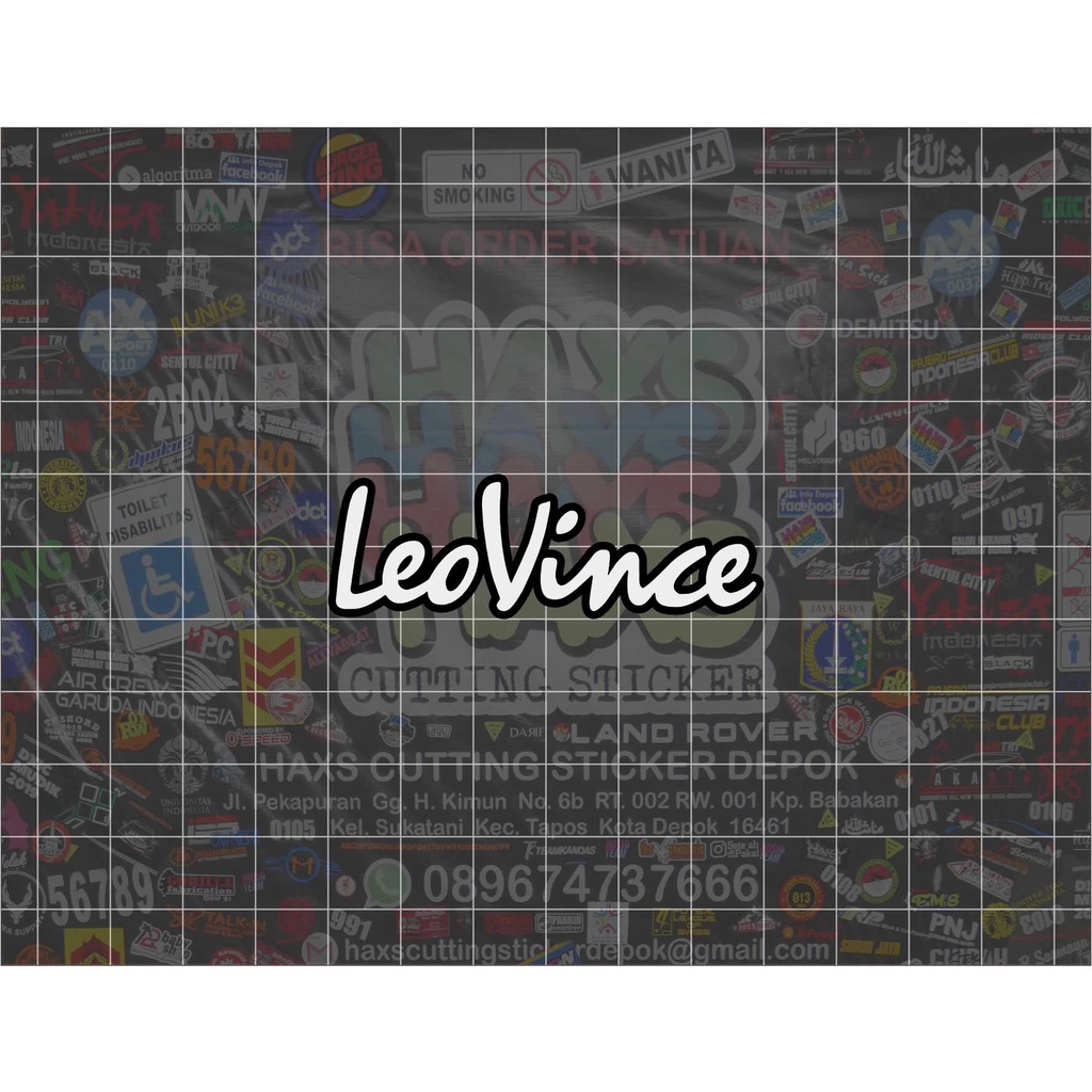 Cutting Sticker Leovince Ukuran 6 Cm