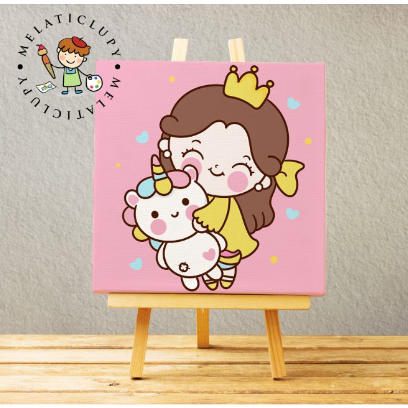 

PAINT BY NUMBER KANVAS 20X20CM GIRL EDITION
