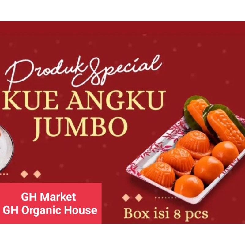 

Kue Angku Jumbo 8 pcs Sembahyang Thikong Pai Sin Thi Kong Che 8 Che 9