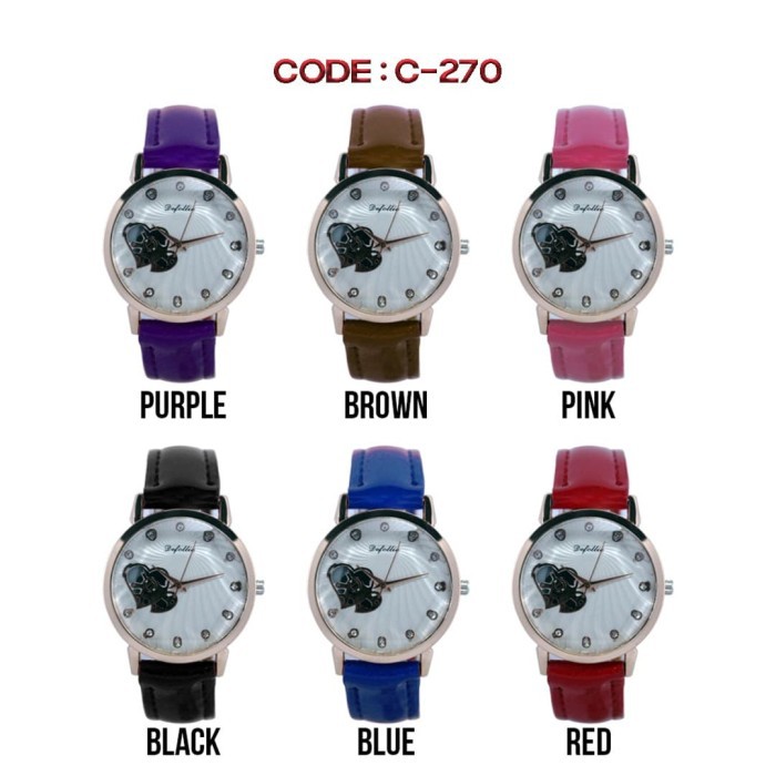 NEW Jam Tangan Wanita Mewah ANALOG Fashionable C-270