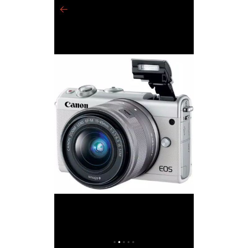 Canon Camera Mirrorless EOS M100 White with EF-M15-45mm