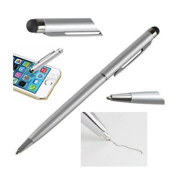 Stylus 2IN1 Pen Ballpoint Pulpen Smartphone Stylus Touchscreen