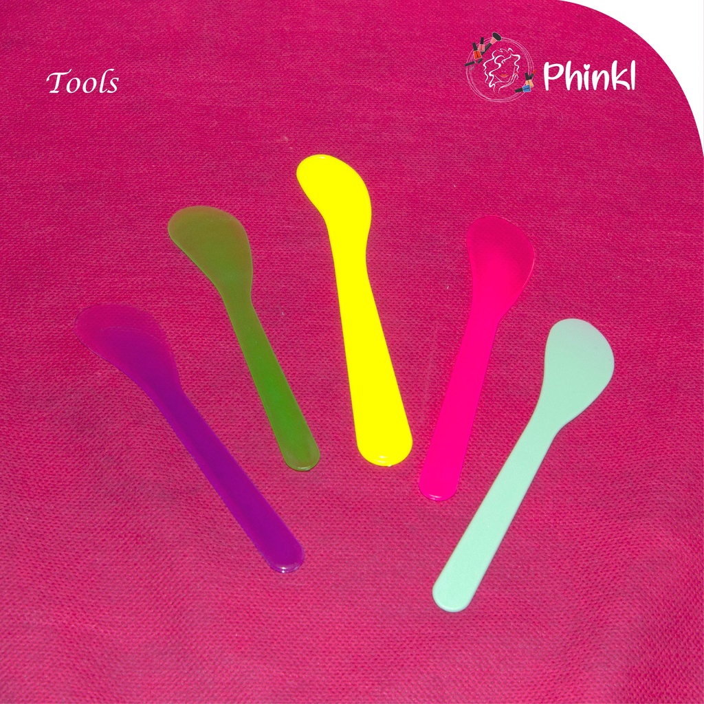 `ღ´ PHINKL `ღ´ spatula masker warna warni untuk aplikasi oles masker organik bubuk