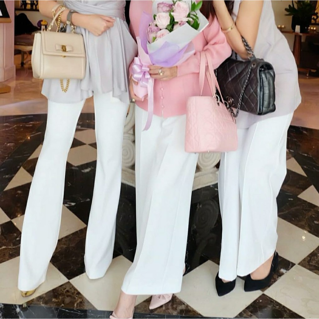 CUTBRAY PALAZO IMPORT BKK WITH ZIPPER / CUTBRAY WANITA SCUBA / CELANA PANJANG WANITA