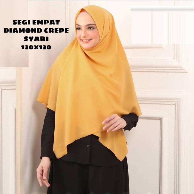 Hijab Segi Empat SYAR'I LC DIAMOND 130X130 ORI BY AZARA