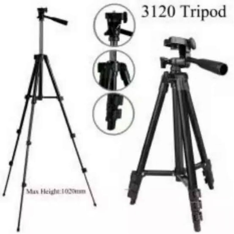 3120 tripod hp dan kamera universal black edition