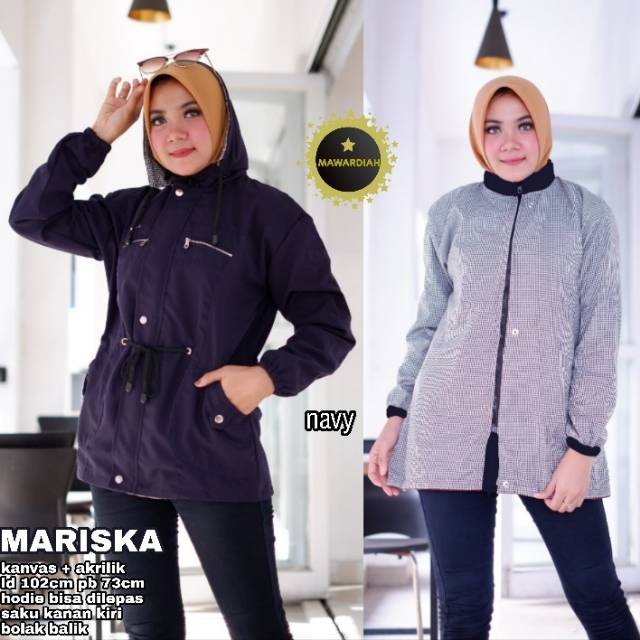 Jaket parka panjang / jaket panjang wanita