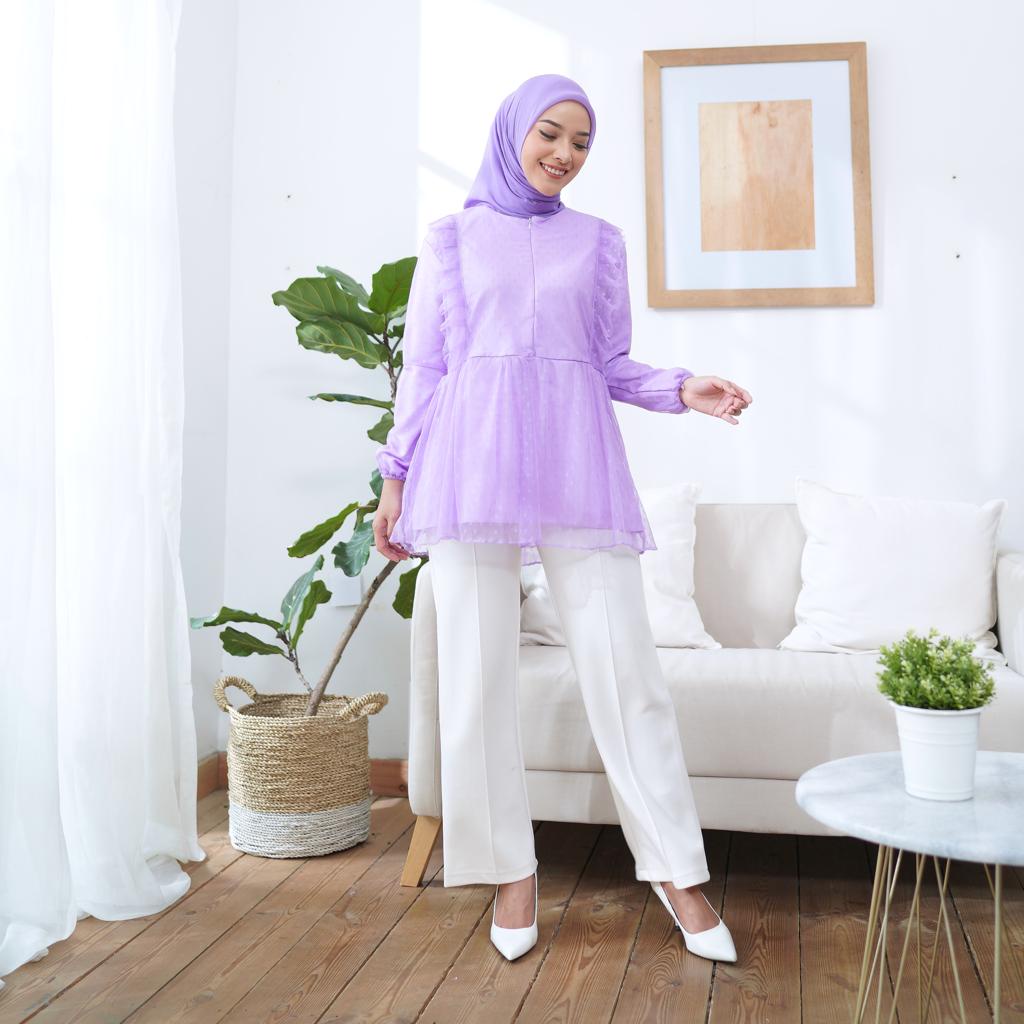 Filona blouse Mix tile - Ukuran 5L XXXL XXL XL L M S - ATASAN WANITA JUMBO BEST SELLER