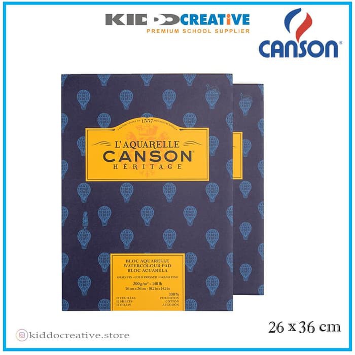 

CANSON HERITAGE 12S 26X36 CP 300G