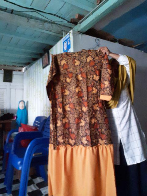 Promo Gamis Batik Rampel Meisya Style Wanita Seri Warna Komplit