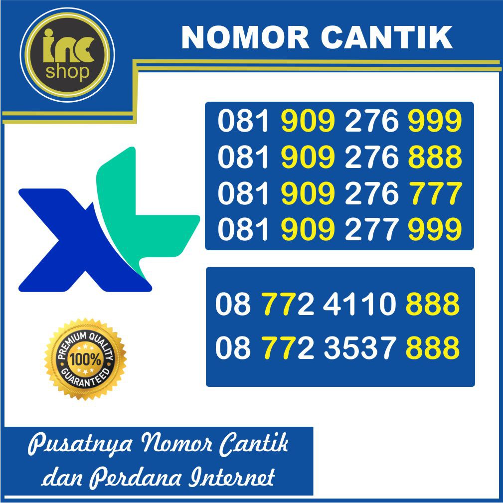 Nomor Cantik Perdana XL Triple
