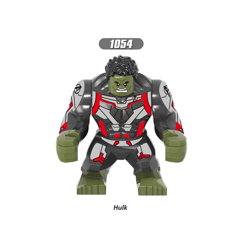 Mainan Balok Bangunan Boneka Hulk Thanos Marvel Bahan ABS Untuk Koleksi Anak Laki-Laki