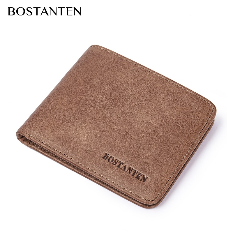 Bostanten Dompet Pria Kulit Asli Sapi RFID Memblokir Bostanten Dompet Pria Kulit Asli Sapi RFID Memblokir