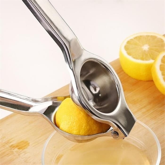 Alat Peras Perasan Lemon Squeezer Jeruk Nipis Stainless Steel Besi- perlengkapan Dapur Alat Peras