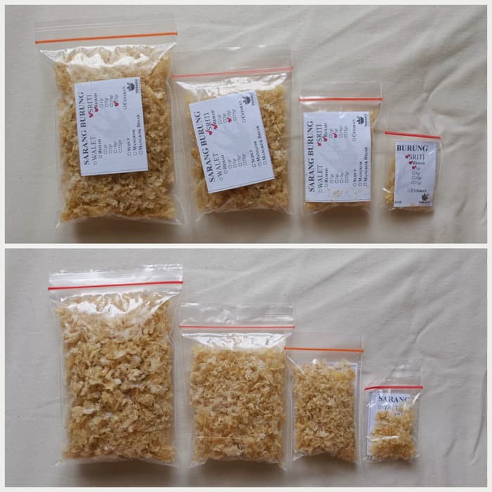 Sarang Burung Walet Sriti RUMAH Bersih / Birdnest / Yen wo - 5gram
