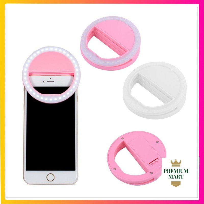 Ring Light selfie LED / Lampu selfie bulat untuk kamera HP flash [PM]