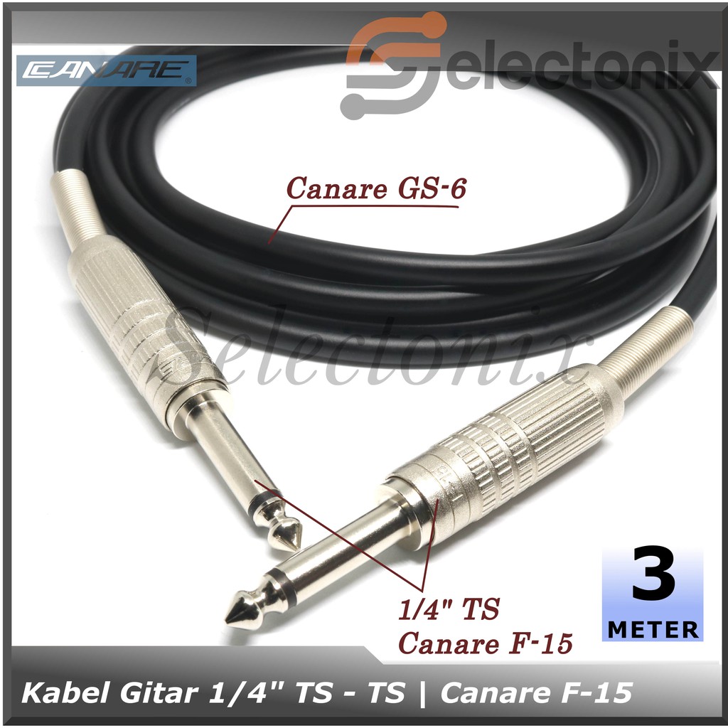 Kabel Gitar TS - TS | Canare F-15 [3m]