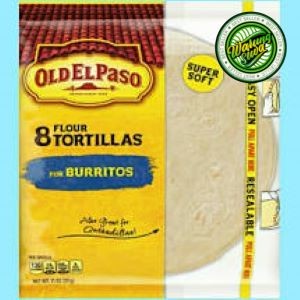 

Old El Paso 8 Flour Tortillas Burritos 311 gr -Tortilla Wrap Wraps
