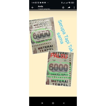 

Meterai 6000 Tahun 2003, 2004,.2005 Asli (S136)