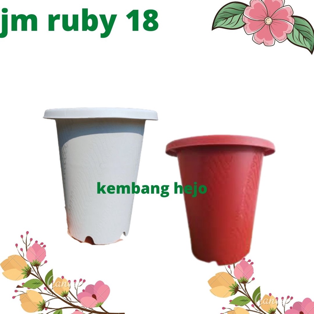 POT JM RUBY ASTOR BATIK UK 18 pot bunga tinggi mirip yogap murah bagus-MIRIP POT YOGAP YPT 18