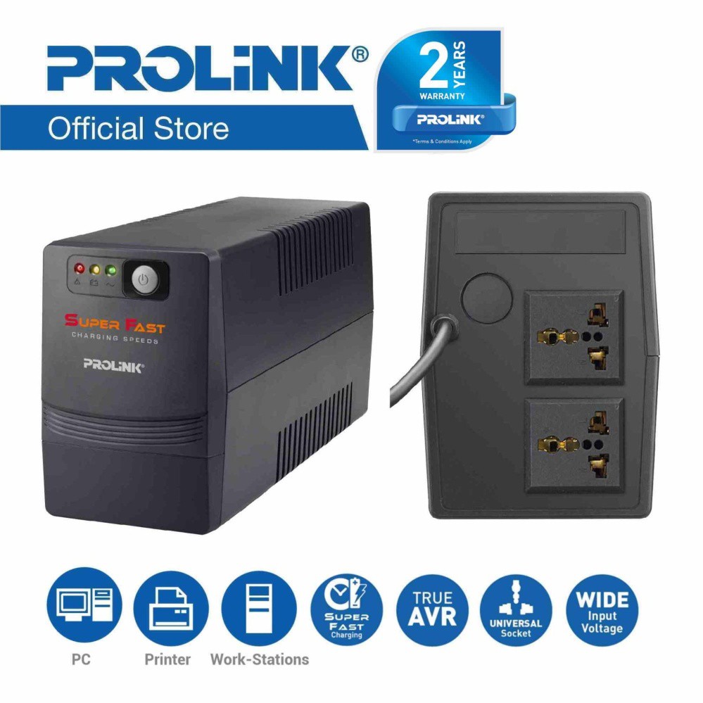 UPS Prolink Pro700SFC - 650VA, Fast Charging