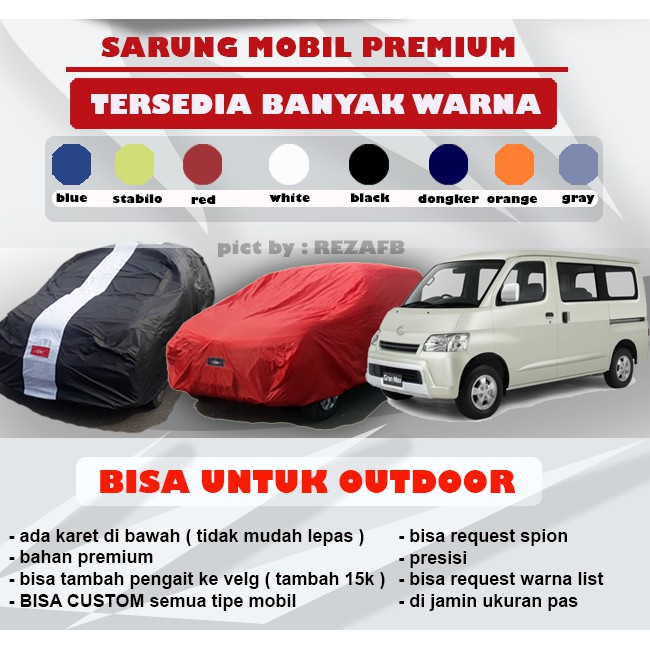 Sarung mobil Grand Max / cover Mobil grandMax manto Pelindung warna Premium