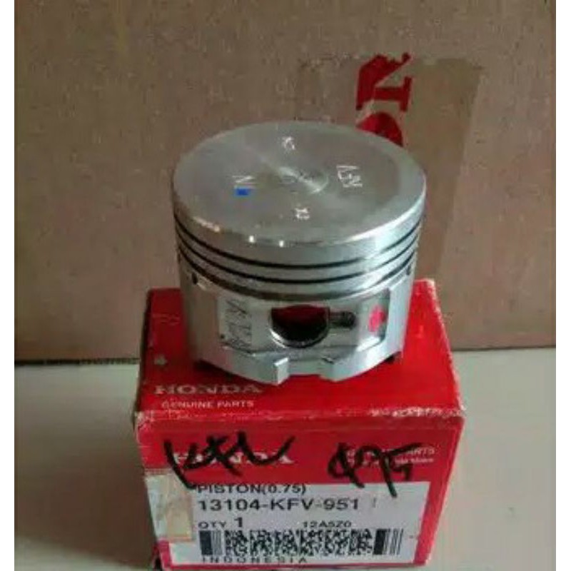 ORI AHM Piston seher Legenda 2 Supra Fit Lama Fit New Revo 100 Over Size 75 13104-KFV-951
