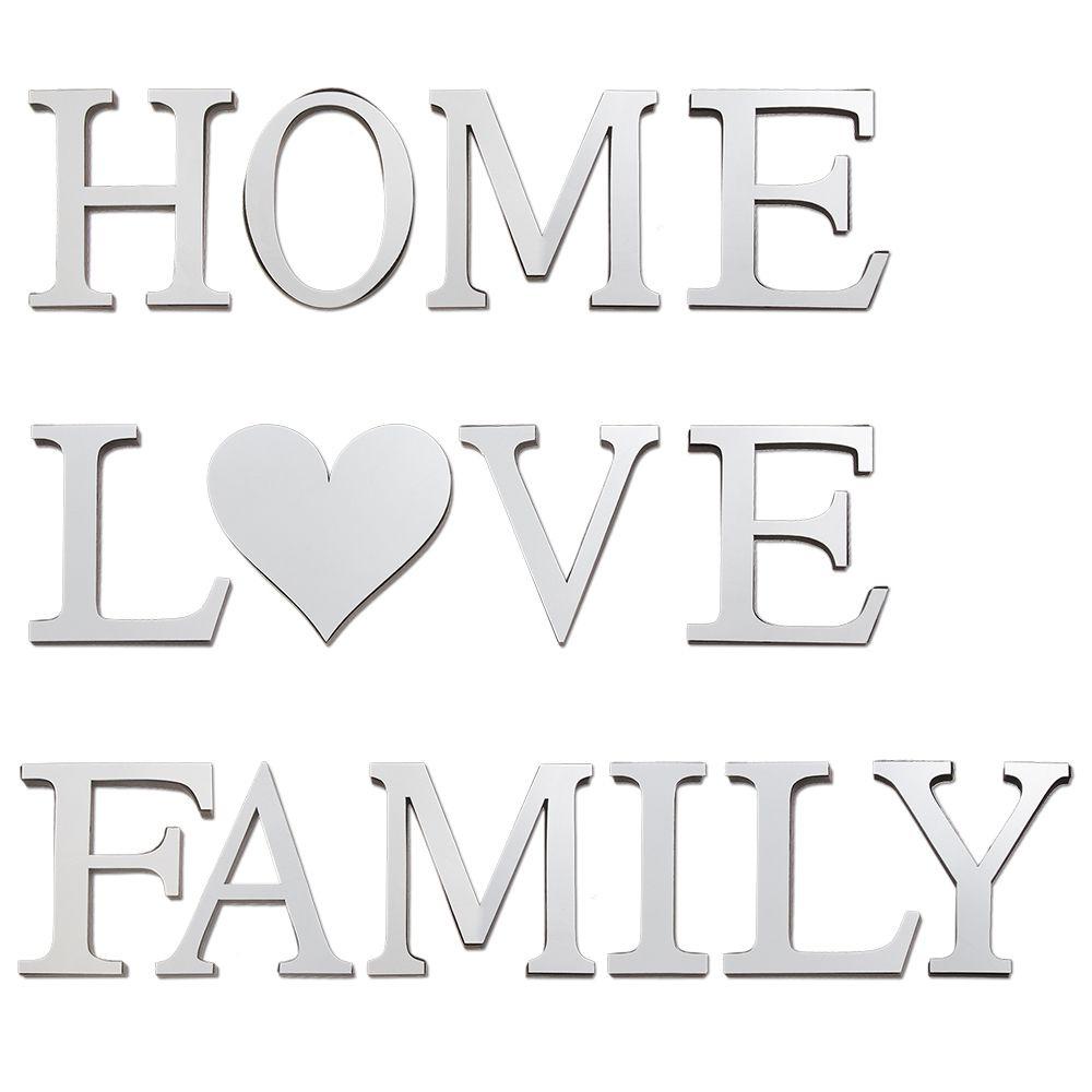 Solighter Stiker Dinding Desain FAMILY LOVE Dengan Perekat