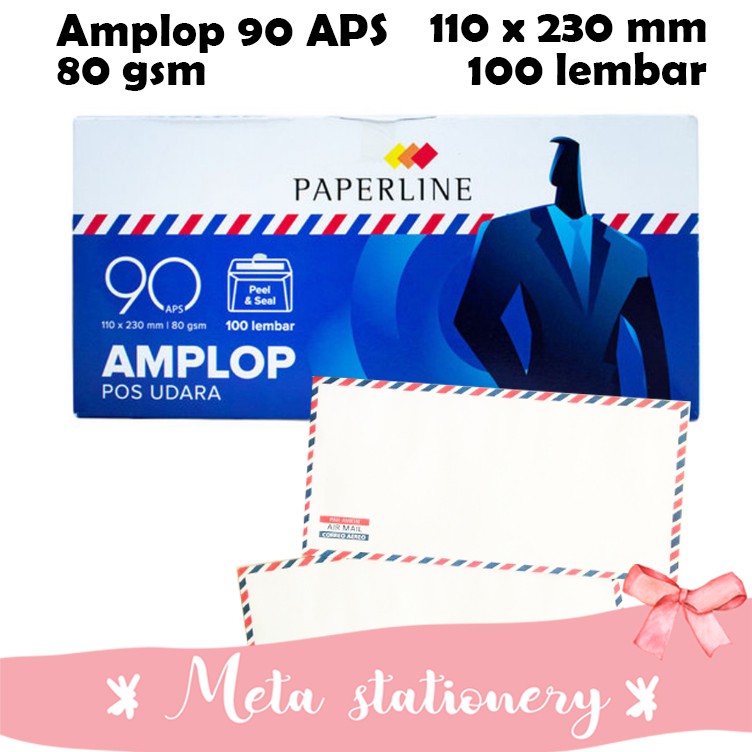 

Amplop Paperline 90 APS ( 110 x 230mm) 100 lembar