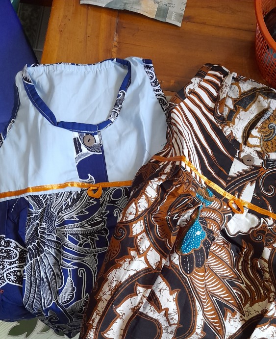 Dress Batik Katun Anak Tanpa Lengan