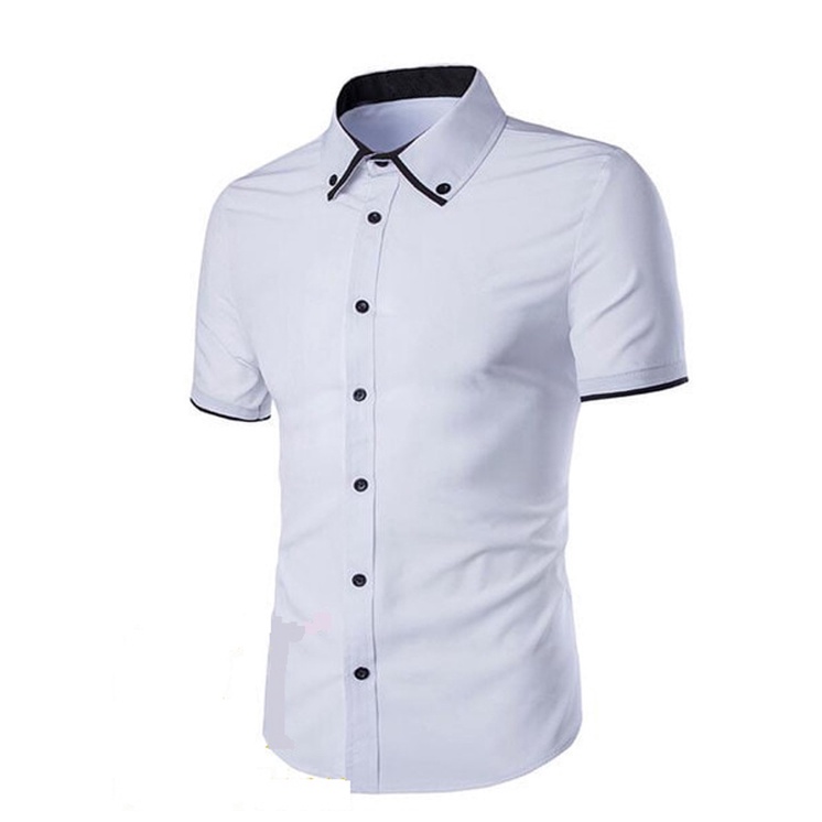 HipNop REGOR KEMEJA PRIA LENGAN PENDEK SLIMFIT ATASAN PRIA LENGAN POLOS COWOK COWO FORMAL KASUAL