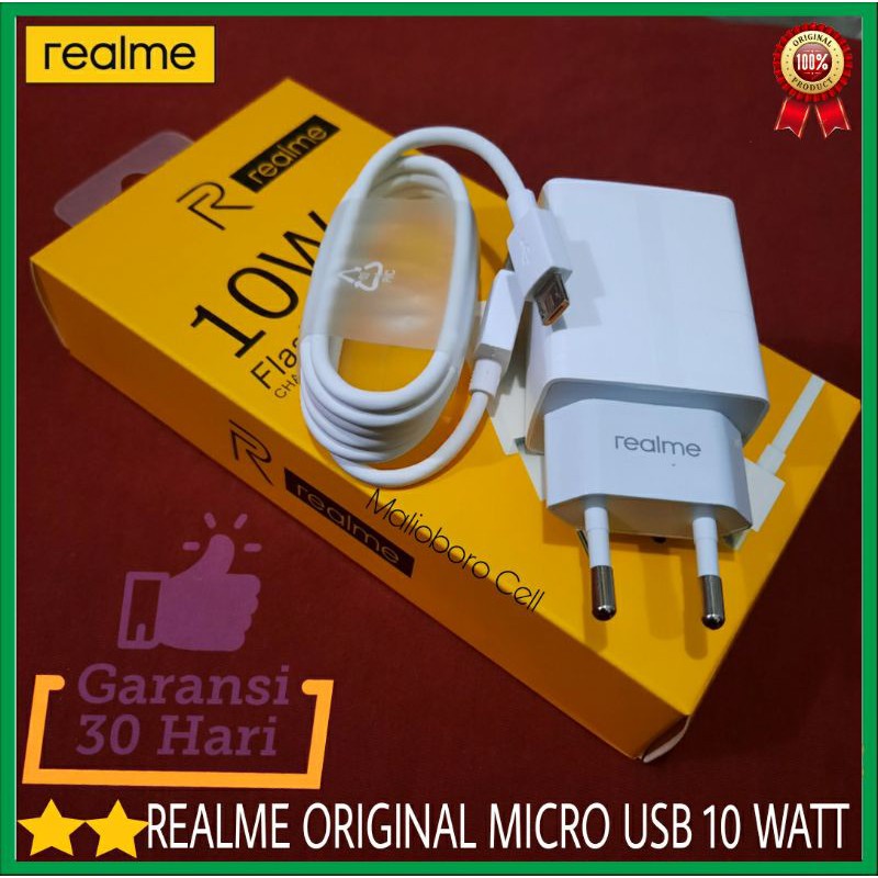 Charger Realme 5 5i Realme 5s Type Micro USB ORIGINAL 100%