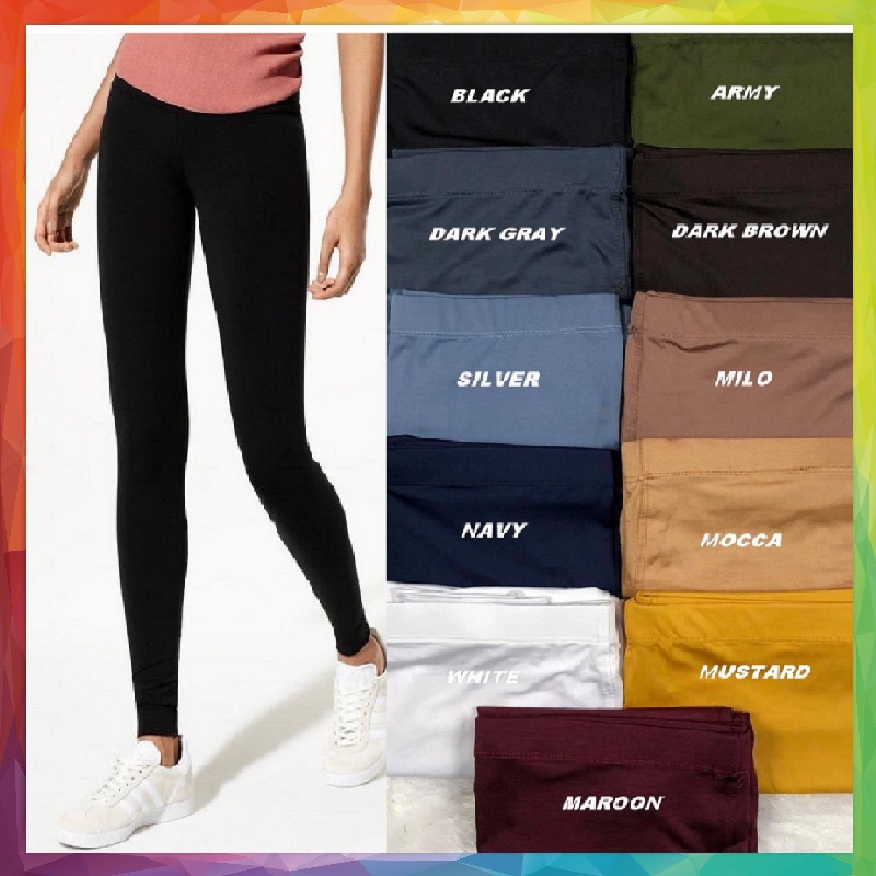 Legging Panjang Spandex Premium Standard &amp; Jumbo